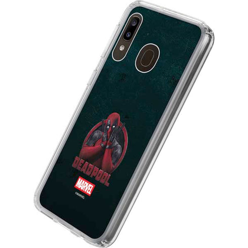 Marvel Deadpool Legacy Surprised Deadpool Galaxy A20 Clear Case